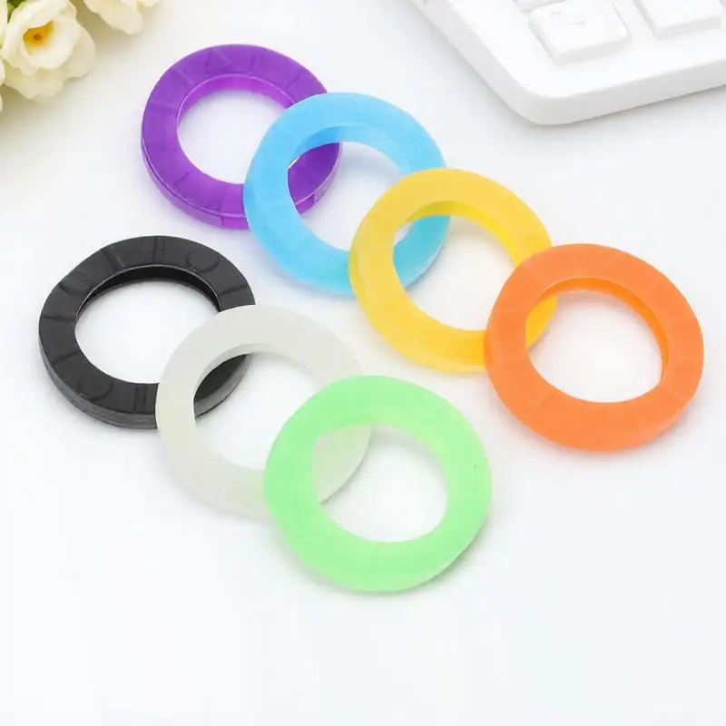 24 stuks kleurrijke siliconen doppen elastische waterdichte stofdichte hoezen voor organisatie codering identificatie mouw sleutel kleur covers