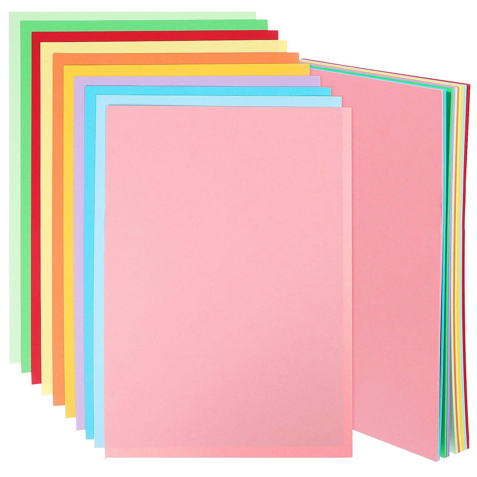 

100 Sheets A4 Colored Cardstock Paper 230g Smooth Surface Craft Supplies Children DIY Scrapbooking Construction