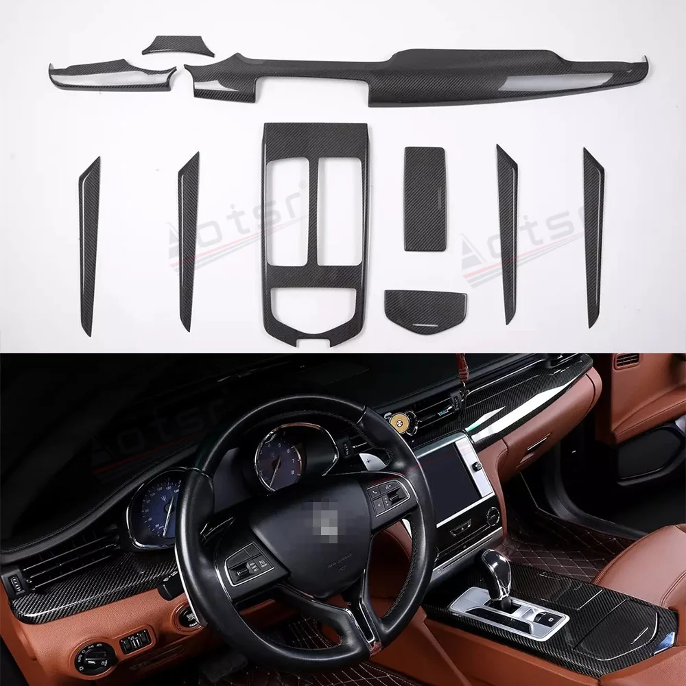 Car Accessories Interior Carbon Fiber Panel For Maserati Quattroporte QP 2012-2020 Modification parts A Suite Kit