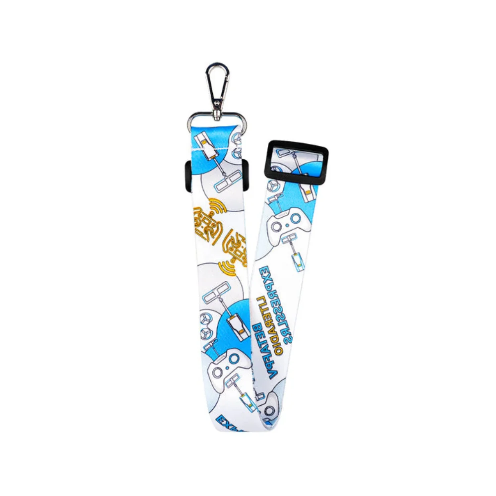 BETAFPV Sangle de cou pour drone RC - Tissu tissé de dessin animé pour LiteRadio 3, Frsky, Futaba - avec pendentif lettre porte-clés