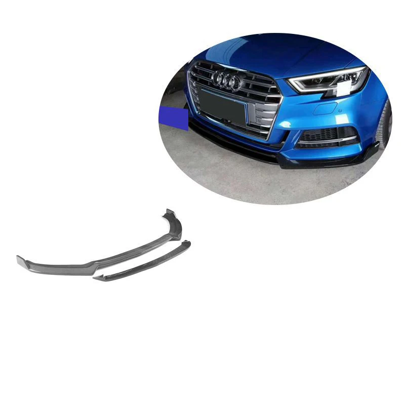 

A3 S3 Carbon Fiber Fibre Front Bumper lip splitter Fit For Audi a3 s3 2017-2018