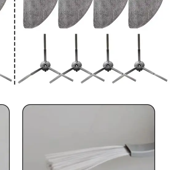 Replacement Side Brush Mop Cloth Kit For Lydsto R/1 For Edge Eve RookS For MiWhole M/9 Li/te Robot Vacuum Cleaner Accessory
