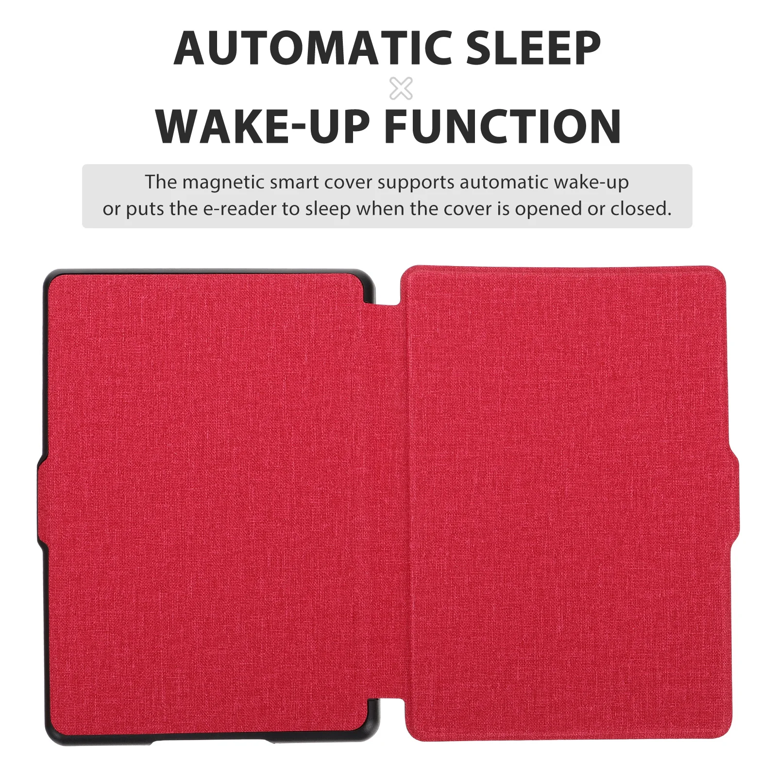 

Ebook Reader Cover Auto Wake Sleep Function 8th Ultra Thin Protective Shell Texture Surface Fingerprint Resistant