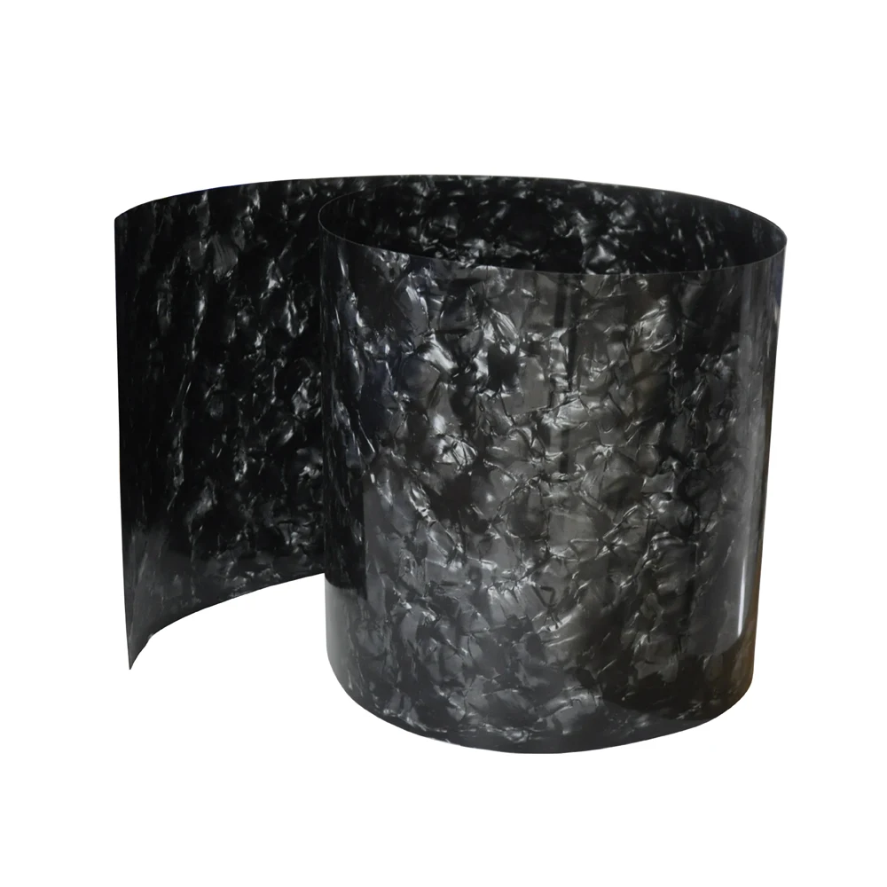 

DIY Drum Wrap 500mm x 1580mm Celluloid Sheet 0.5mm Diamond Black Musical Instrument Deco Sheet