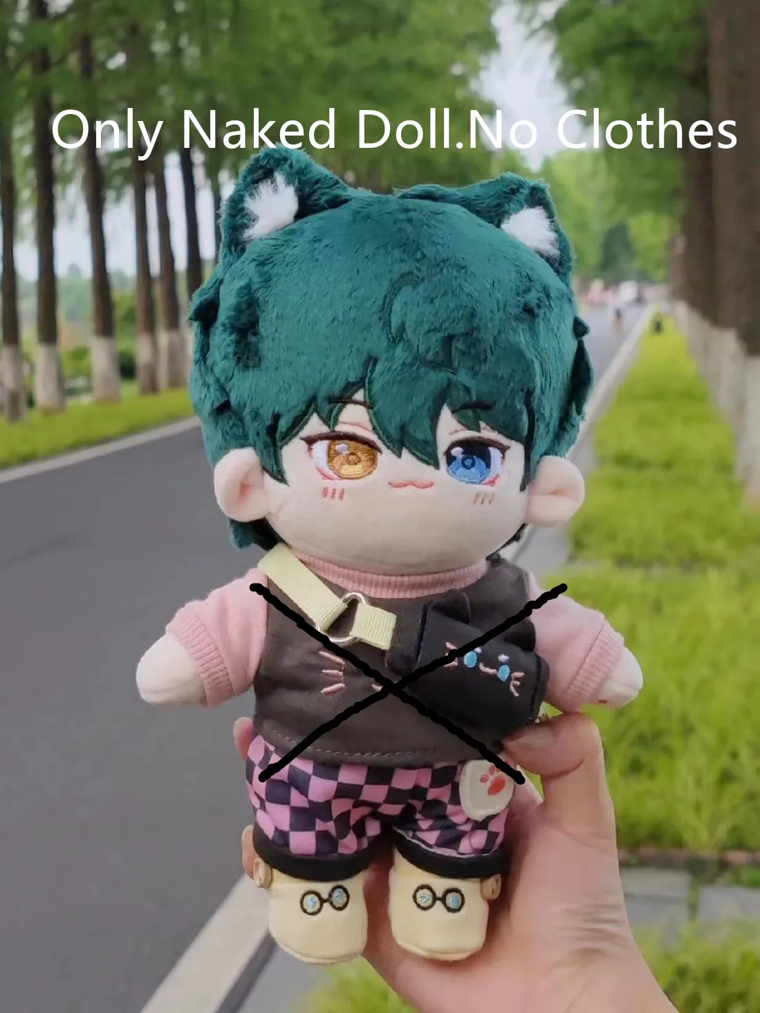 20cm Kagehira Mika In Stock Game Ensemble Stars あんさんぶるスターズ! Naked Cotton Dolls  Plushie Figure Models Mascot Doll Toys