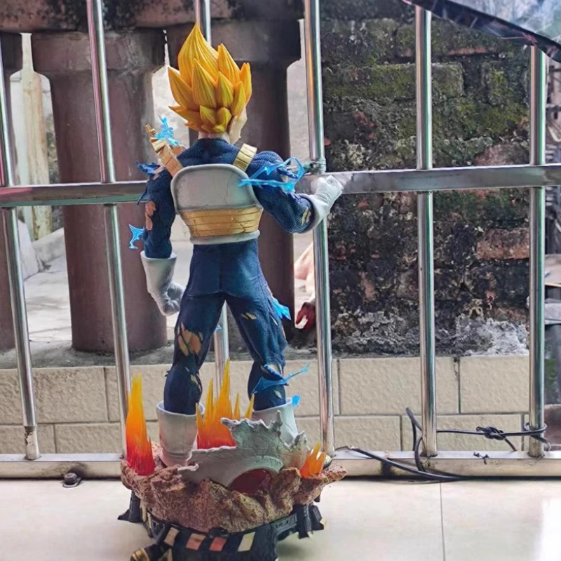 In Voorraad 55 CM Anime Dragon Ball Figuur Vegeta Actiefiguren GK PVC Model Standbeeld Collectie Desktop Decor Pop voor Geschenken speelgoed