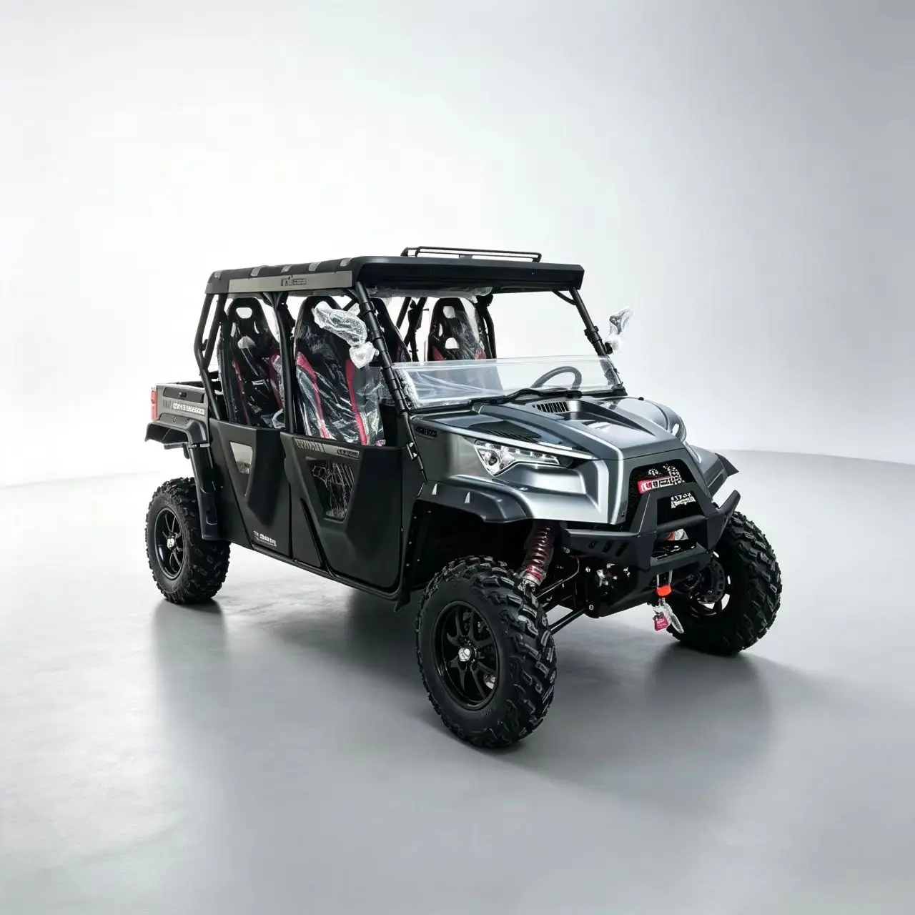 A rugged four-wheel drive UT of tackling complex road conditions with ease excelling in both cargo and passenger transport