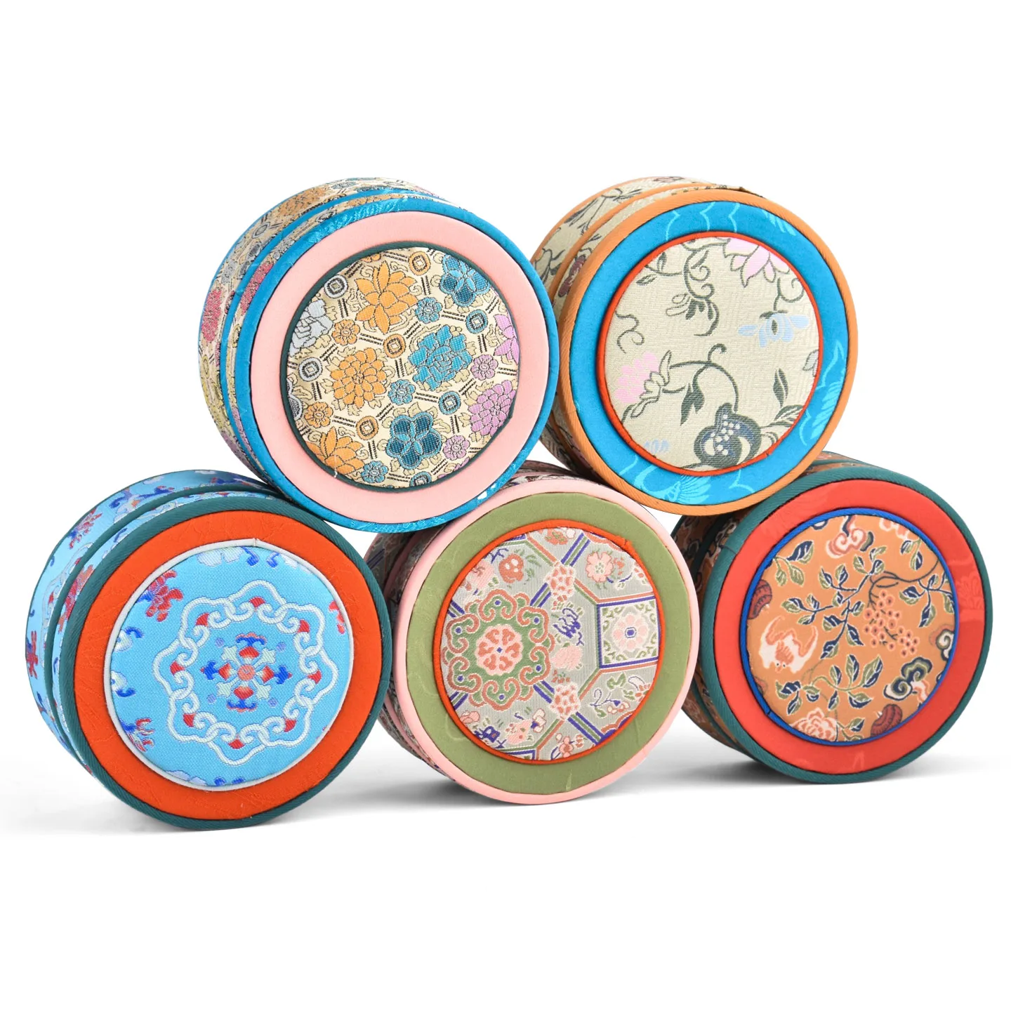 

Шкатулка для драгоценностей в национальном стиле с крышкой, подвеской, браслетом, хранилищем, дисплеем из нефрита и культурных реликвий, парчовая шкатулка с песнями