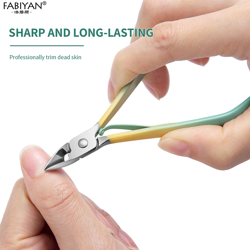 Set di forbici per Pedicure per tagliaunghie in acciaio inossidabile sfumato strumenti per Manicure tronchesi per cuticole Kit tagliaunghie 7/10/12/18 pezzi