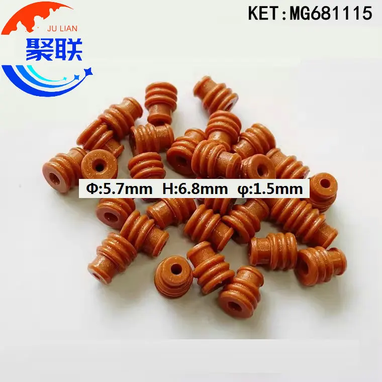 50pcs-10000pcs MG681115 Outer Diameter Φ5.7mm Rubber Seal Inner diameter φ:1.5mm Wire Seal MG 681115 For Auto Connector