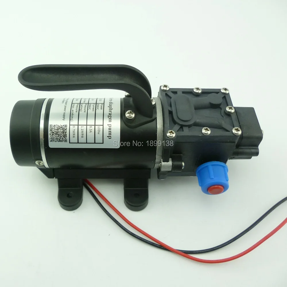 

NUOTRILIN 100 Вт, 8 л/мин, небольшая электрическая диафрагма, самовсасывающий мини-водяной насос высокого давления постоянного тока 12 В с вентилятором