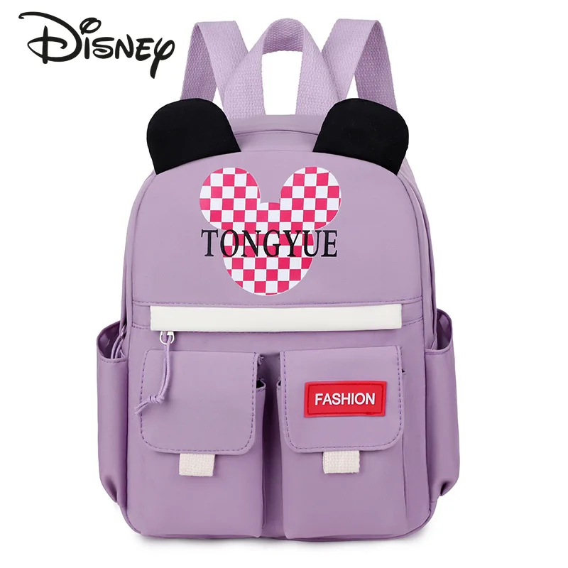 Mochila infantil disney mickey, bolsa de escola estudante de alta qualidade, cartoon grande capacidade, nova moda