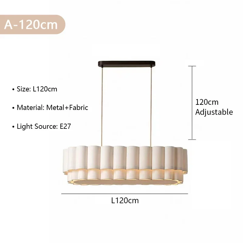 Nordic Wabi Sabi stoffen kroonluchter woonkamer slaapkamer stoffen hanglamp restaurant woondecoratie eettafel hangende verlichting