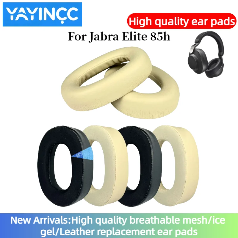 

YAYINCC Replacement foam Ice gel Ear Pads pillow Cushion Cover For Jabra Elite 85h Gaming Headphone Headset EarPads repair parts