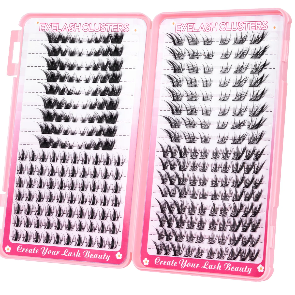 Wimpern-Cluster-Set: Gemischte Wimpern-Cluster, Wispy Einzelwimpern, Manga-Natürlich-Look DIY Wimpernverlängerungen für Make-up – Detail 4