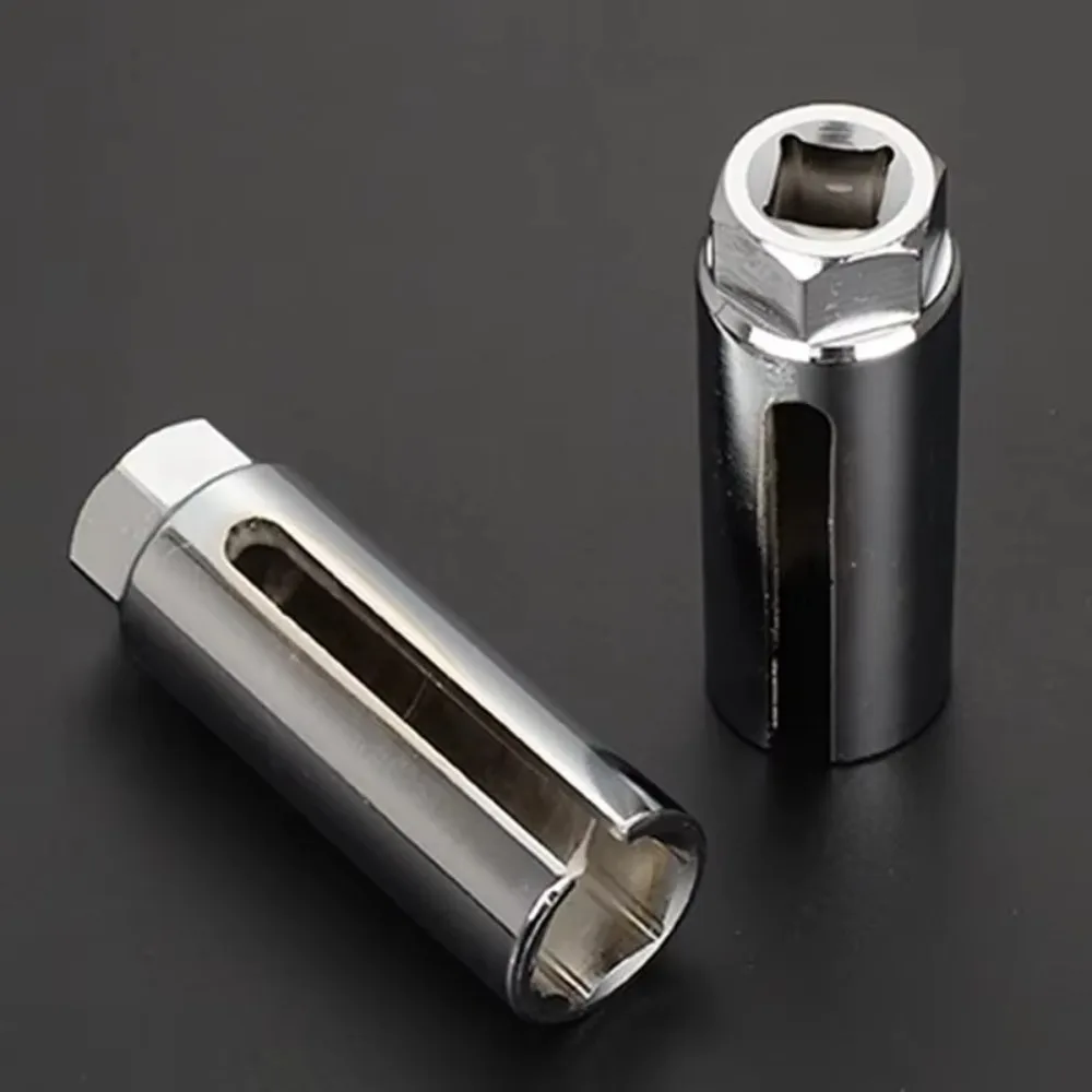 Selongsong Sensor Oksigen Mobil 22mm 6 Titik 1/2 inci Drive 7/8 inci Soket Kunci Pas Baja Tahan Lama Alat Pelepas dan Pemasangan
