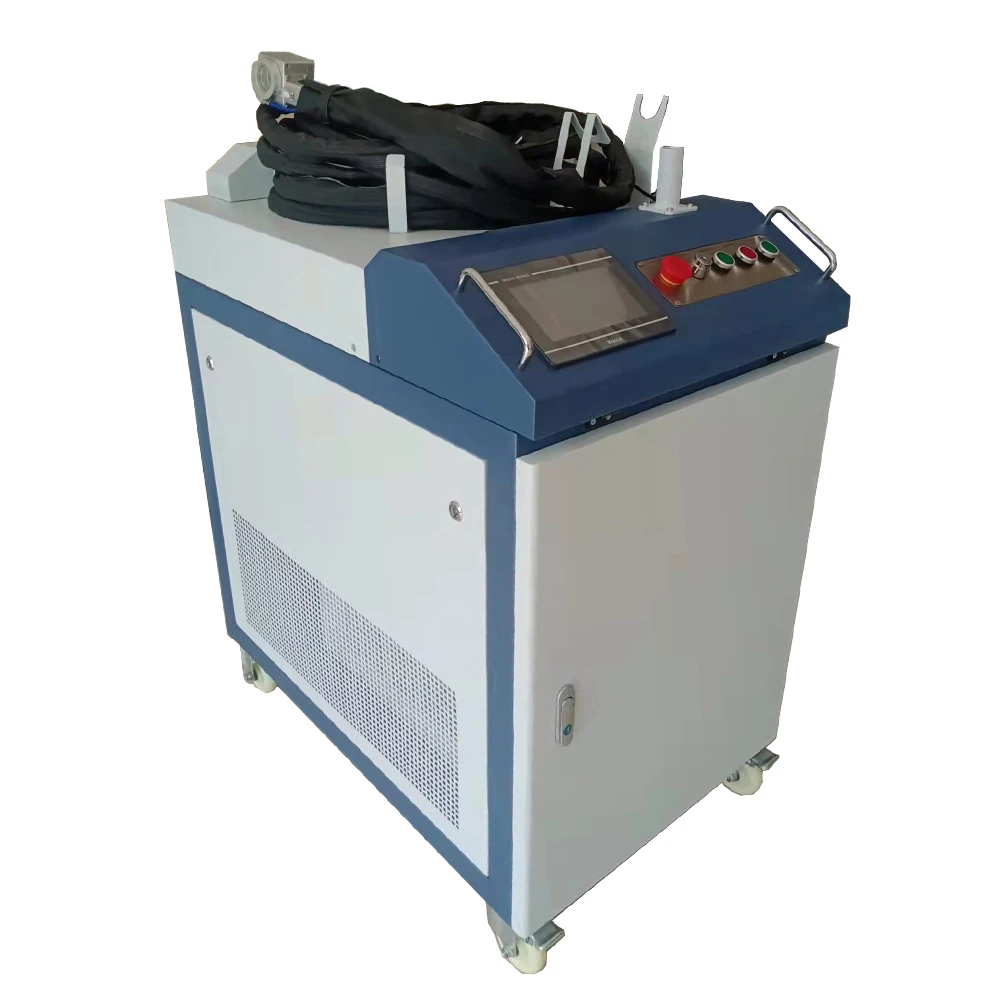 Easy Operation 1500W 2000W 3000W Small Portable Metal Las er Cleaner Rust Removal Fiber Las er Cleaning Machine