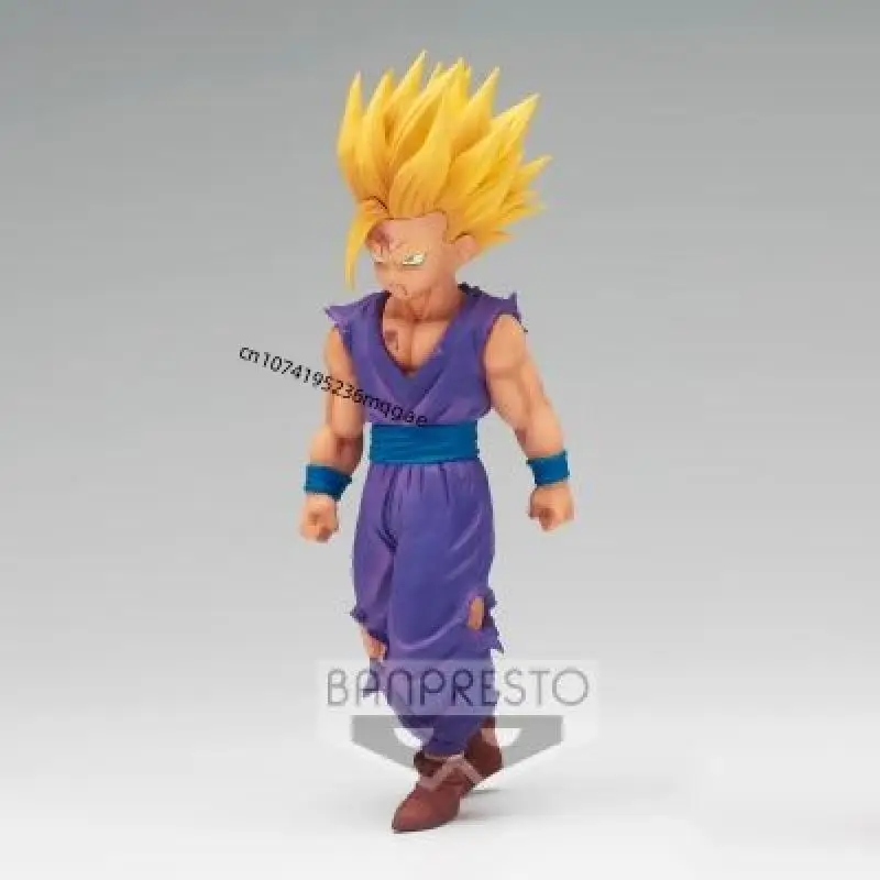 In Stock Bandai Dragon Ball Z Solid Edge Works Son Gohan Anime Action Figures Model Collections desktop Ornaments Gift Original