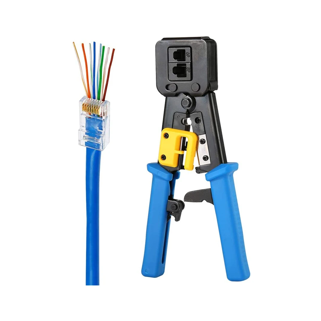 Networking tools RJ45 Pass Through ez Crimping Tool cable pliers Telephone Cable cutter Tool for RJ11/RJ12