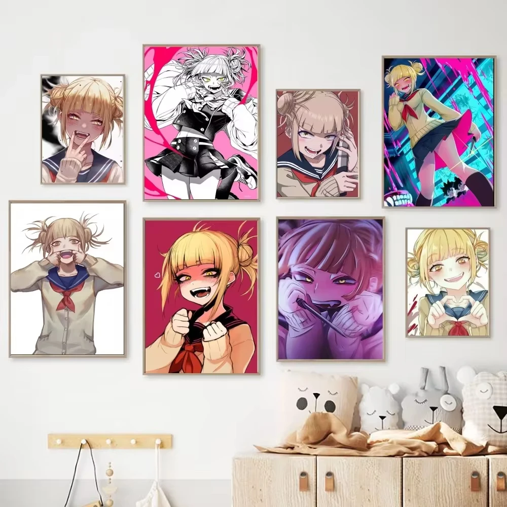 My Hero Academy Toga Himiko Poster Frameless Poster Kraft Club Bar Paper Retro Poster Wall Art Painting Decoration Painting