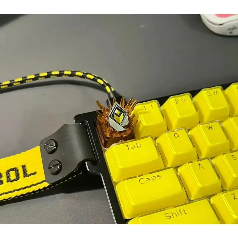 Valorant Level Theme Keycaps Resin Artisan 3D Handmade Personalize Customized Artisan Keycap for Mechanical Keyboard Accessories