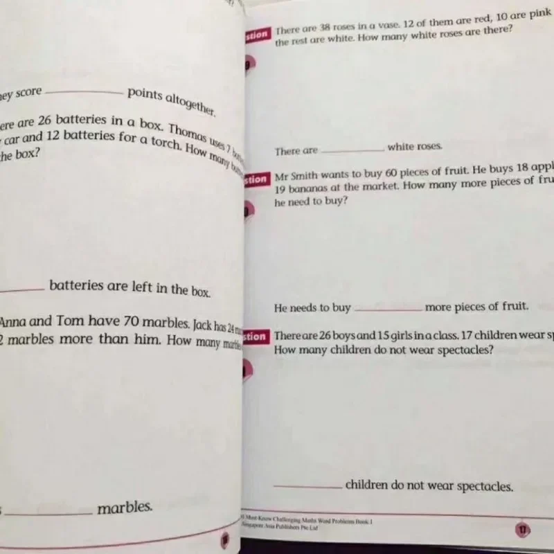 Imagem -04 - Early Education Math Practice Early Education Book Matemática Desafiadora Problemas de Palavras Singapore Primary School Grade 16 Conjunto 101