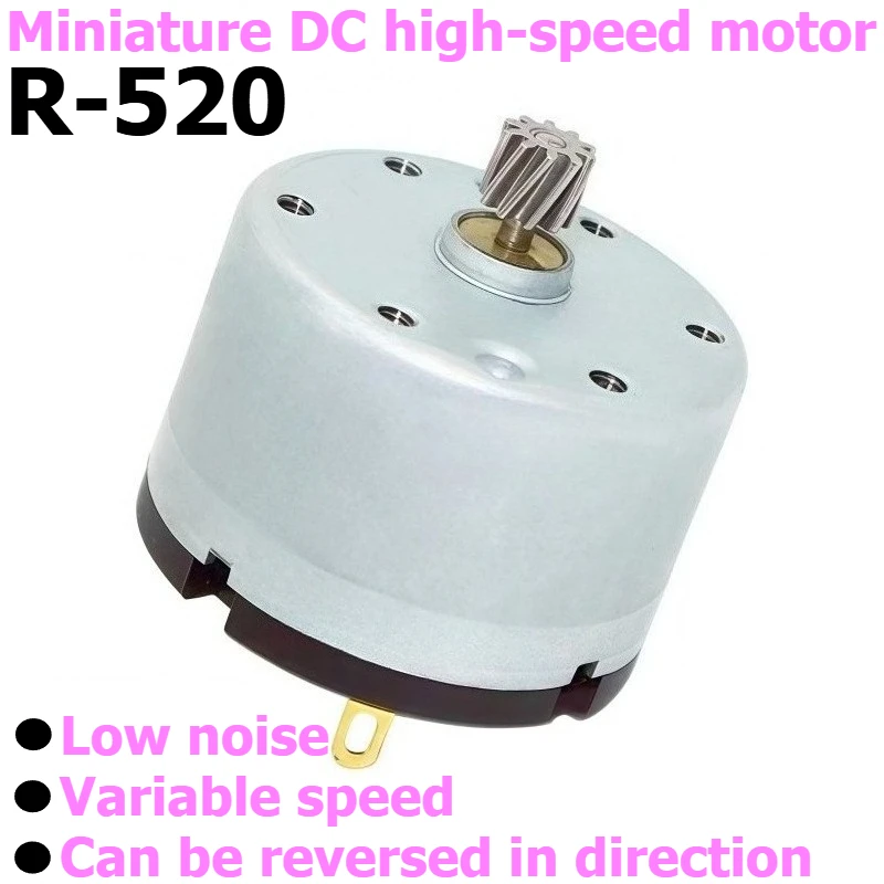 R-520 Miniature DC Motor, Reversible and Adjustable-speed Motor