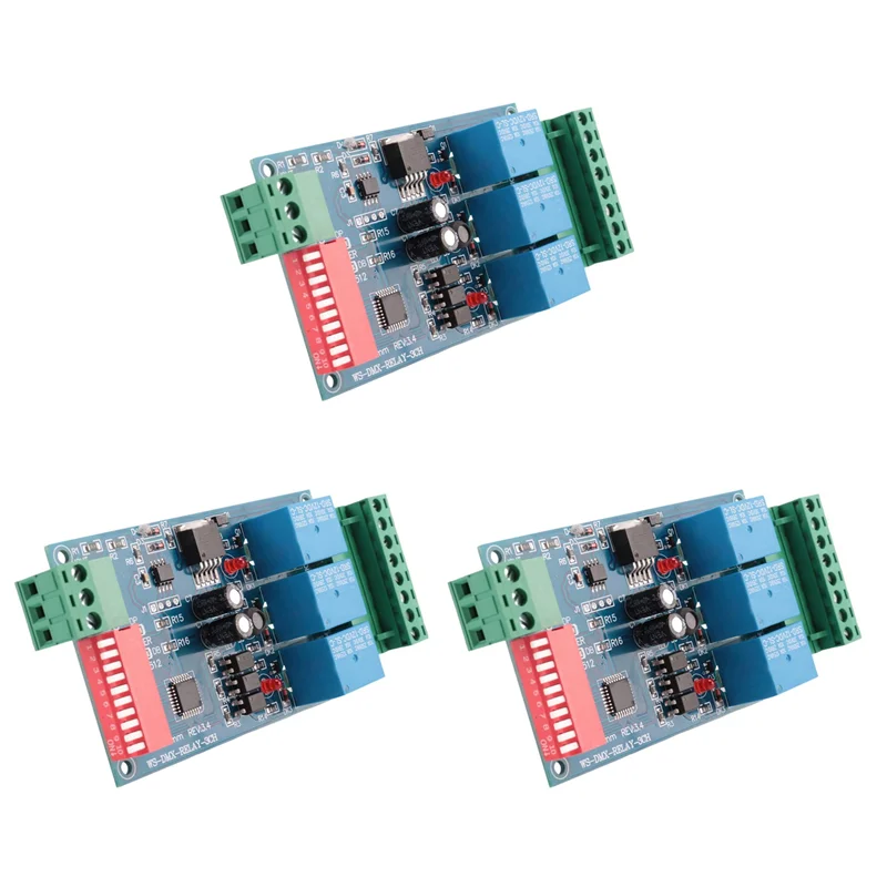 3X 3CH DMX 512 RELAY OUTPUT , LED Dmx512 Controller Board, LED DMX512 Decoder,Relay Switch Controller-ABGL