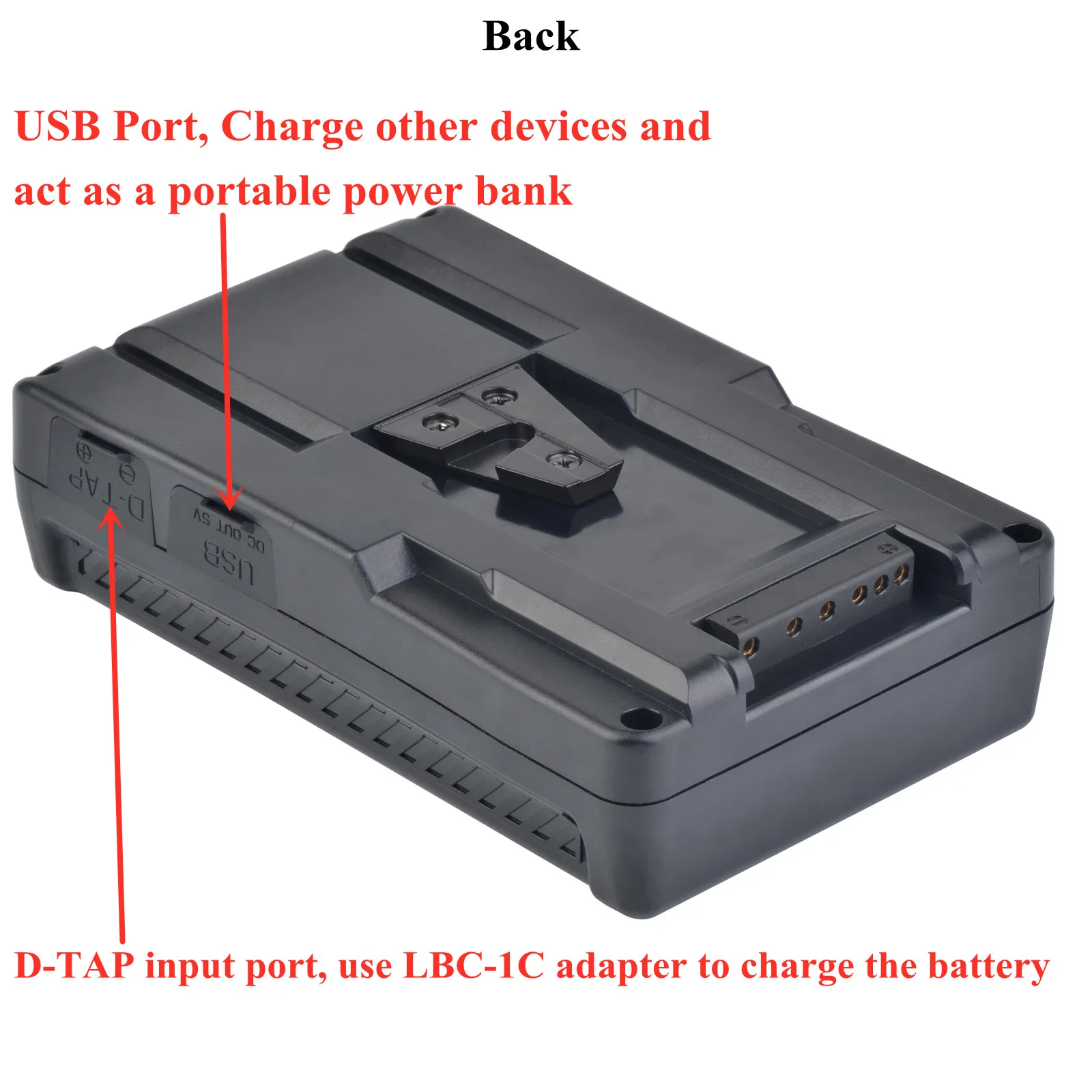 V Mount V-Lock 190Wh 150Wh 99Wh Battery BP Battery PD 65W Cable for Sony Camcorder Broadcast Video Light Blackmagic Accessory