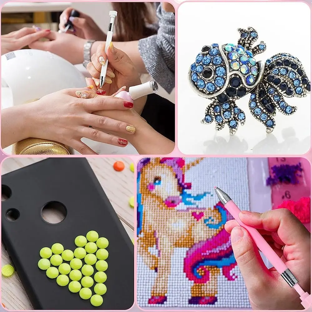 DIY Craft 5D Diamond Painting Pen Embroidery Multifunctional Rotating Glue Point Pen Ergonomic Grip Rotary Mechanism