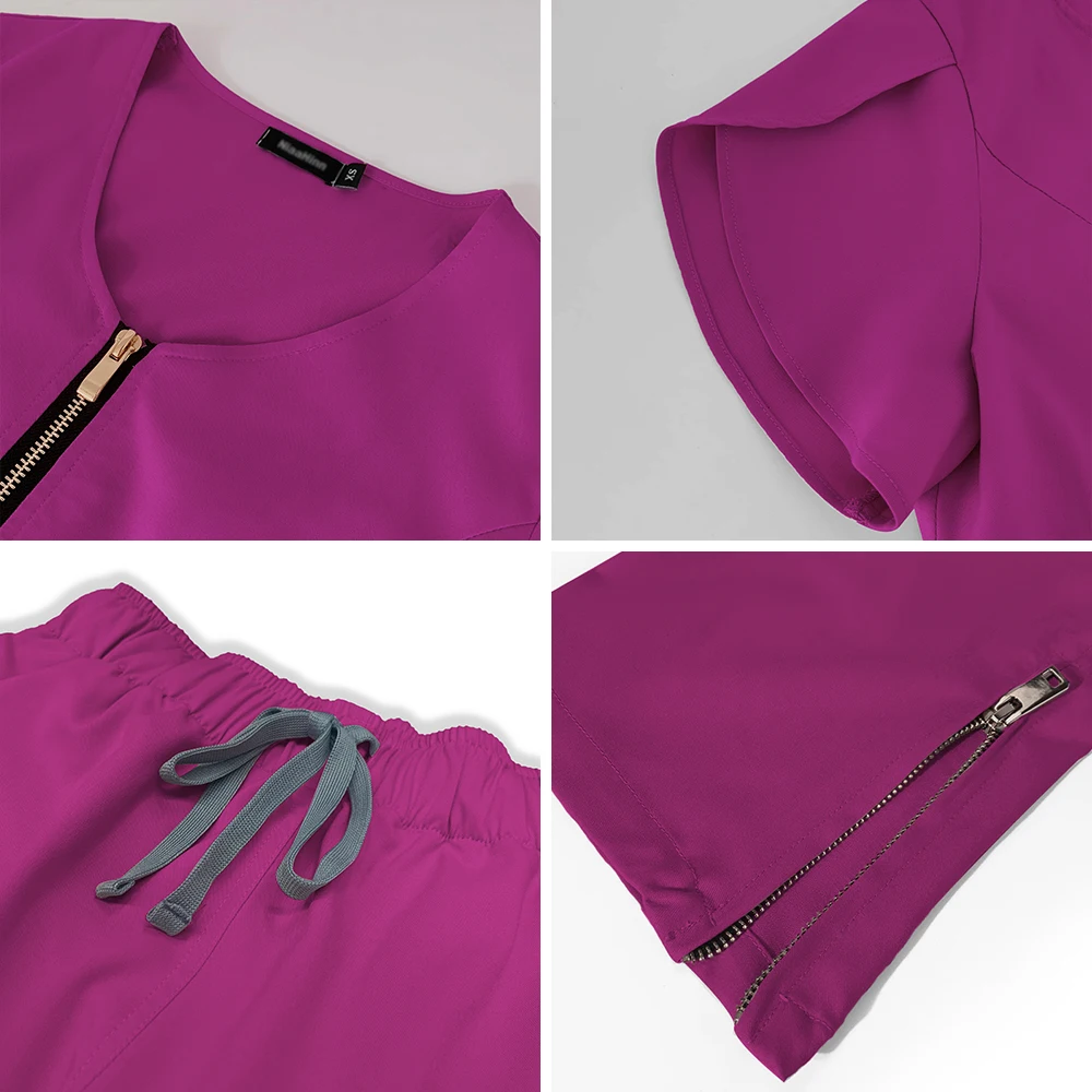 زي الممرضة للمرأة ، ملابس العمل الحضانة ، بدلة موحدة الطبية الحديثة ، تمريض الأطفال والحضانة ، الدعك عالية الجودة ، وتجارة الجملة