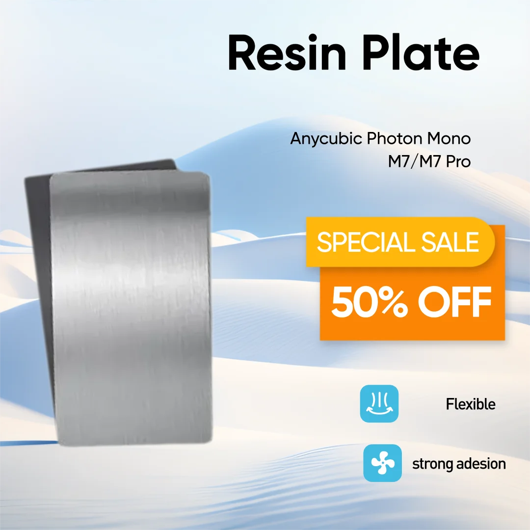 ENERGETIC  Flexible Build Plate 228x131mm Magnetic Spring Steel Sheet +Base for Anycubic Photon Mono M7/M7 Pro Platform