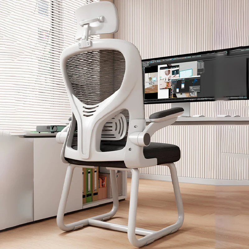 Computer Ergonomic Office Chair Mobile Home Dinning Office Chair Luxury Desk Study White Sillas De Oficina Office Furniture