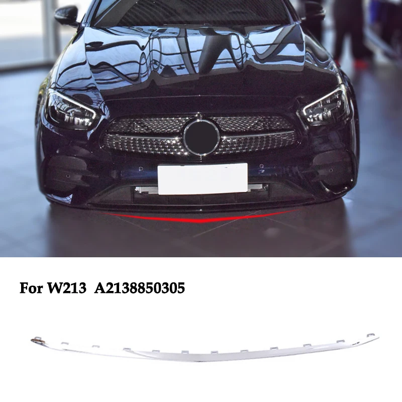 

A2138850305 a2138850505 Front Spoiler Diffuser Bumper Lip Chrome Trim For Mercedes E Class W213 C238 A238 E260 E300 E350 2021