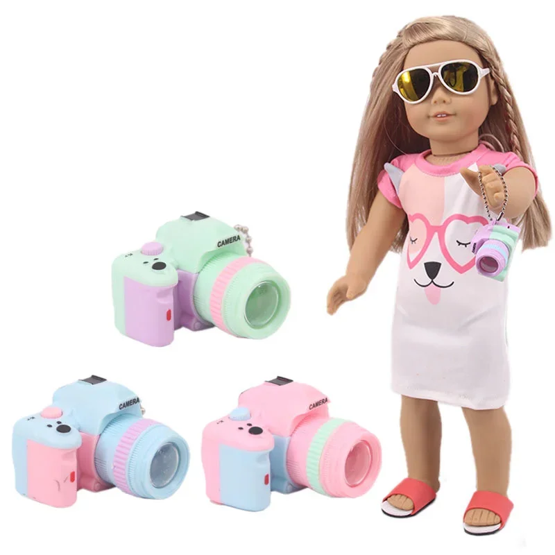 Cor criativa dos desenhos animados chaveiro câmera pintura modelo saco pingente estudante saco chaveiro pingente namorada presente decoração