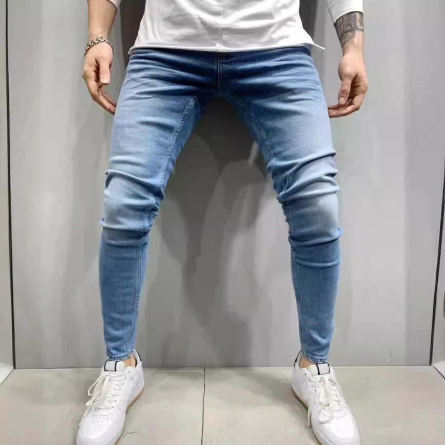 

Youth Men's Stretchy Jeans Tight Fit Bootcut Denim Pants Casual mid Waist Zipper Fly Comfortable Lightweight Spring Autumn
