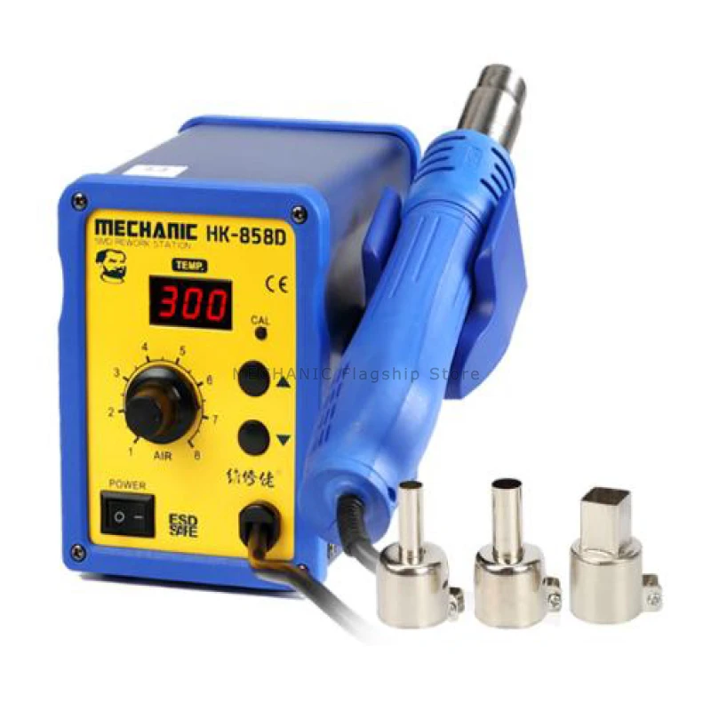 Hot Air Gun  MECHANIC HK-858D Lead Free Soldering Station 650W LED Digital Display Heat Gun Antistatic Desoldering Station