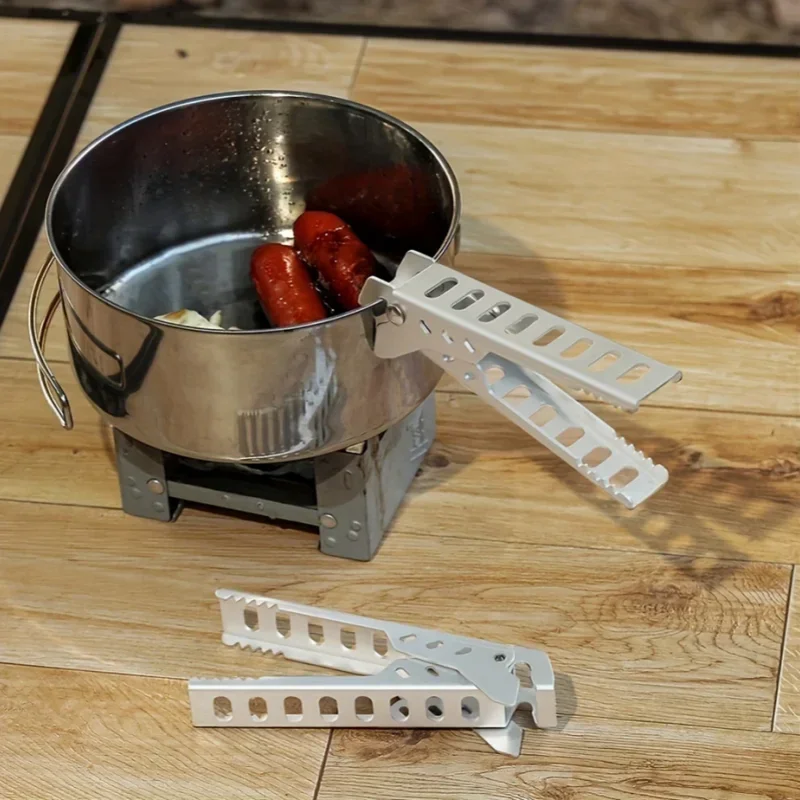 Aluminum Alloy Outdoor Camping Pot Handle Clip Tableware Anti Scald Pot Gripper Holder Clamp Picnic and Home Kitchen Tools image 5
