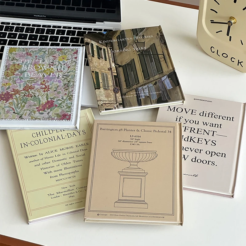 

Cutelife Ins Double Sided Fake Books Decoration Retro Home Interior Decoration Coffee Table Photo Props Accessories Ornaments