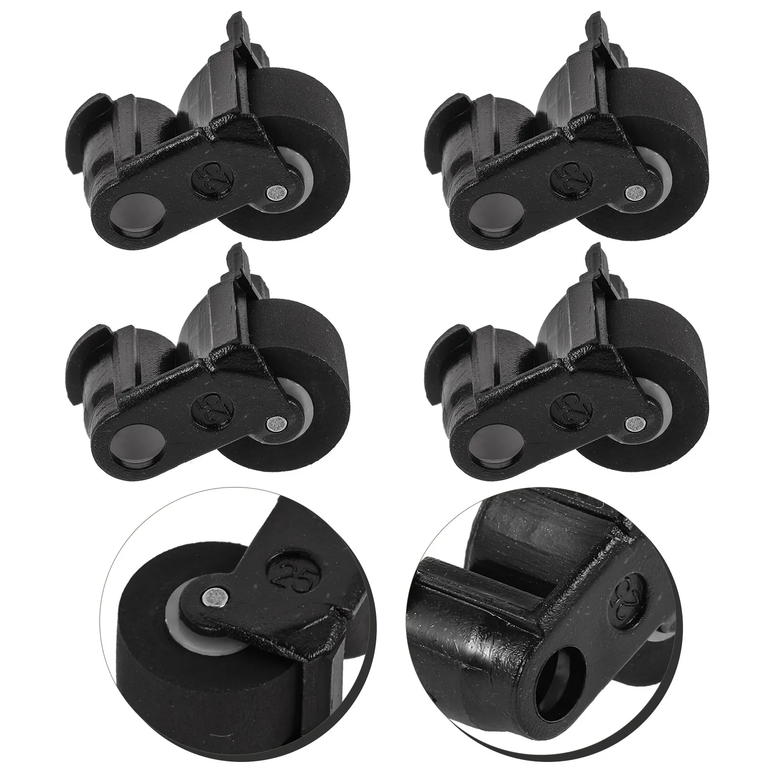 4Pcs Cassette Recorder Pinch Roller Rubber Plastic Replacement Parts for Tape Player Audio Video Machine Maintenance Repair