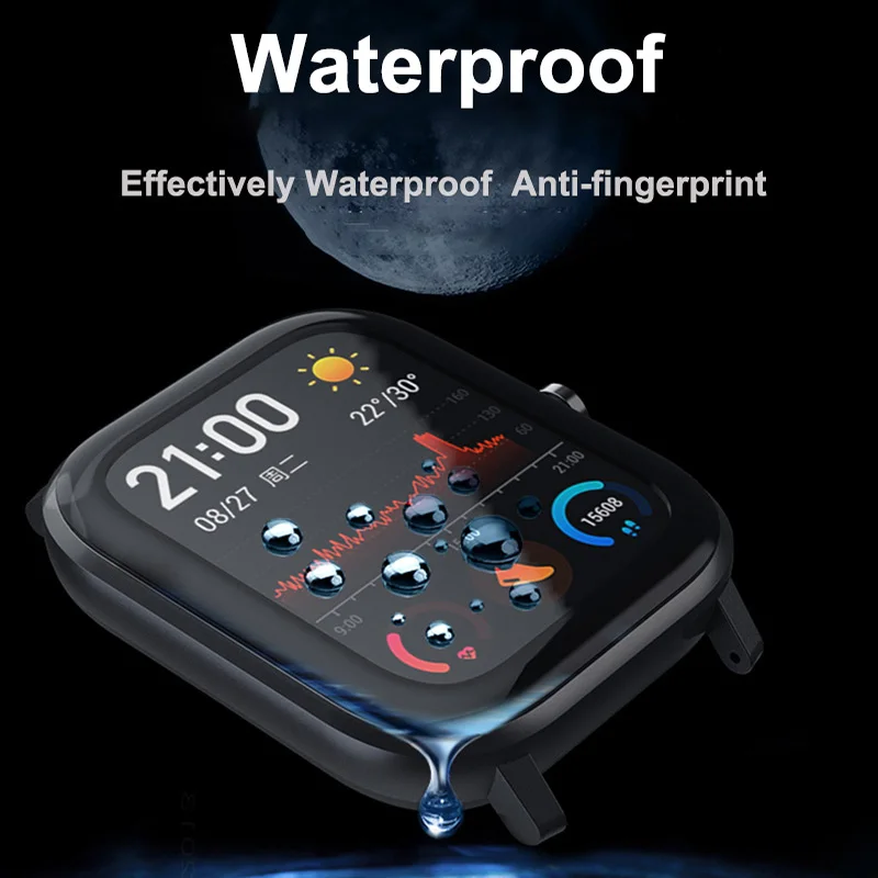ฟิล์ม TPU สำหรับ Amazfit GTS 3 2 4 Mini ไฟเบอร์กลาส Ultra-บางป้องกันเคส TPU สำหรับอุปกรณ์เสริม