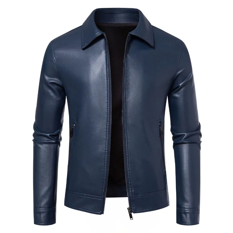 

Youth Fashion Trend Handsome Outdoor High-quality Autumn and Winter Imitation Leather Jacket Comfortable Casual Versatile Top