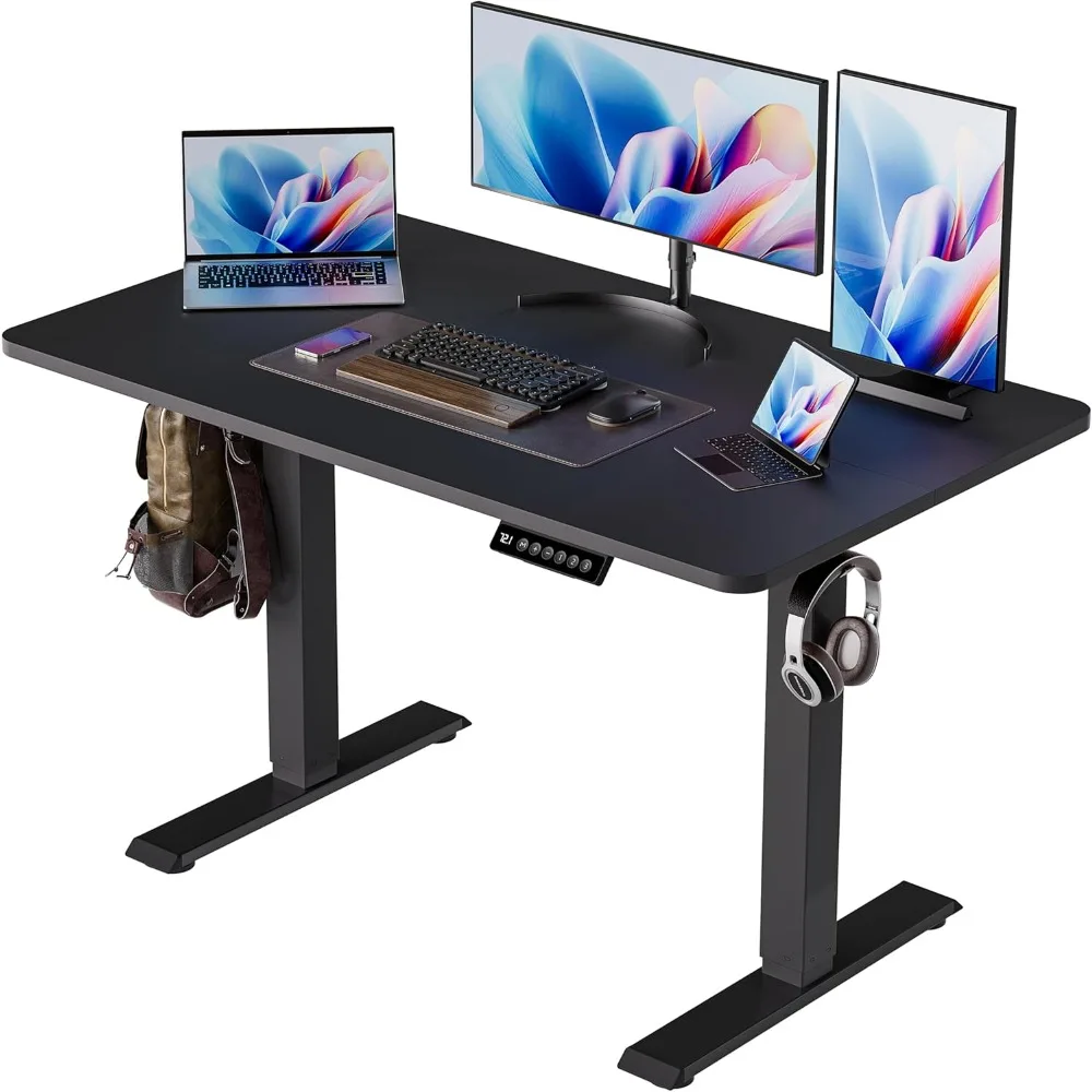 Height Adjustable Electric Desk 40x24 Inch with Memory Presets for Home Office and Gaming