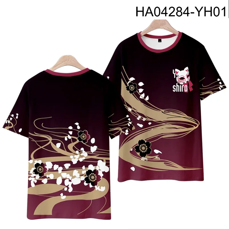 Azur Lane IJN Yamashiro Style 3D Print T-shirt Summer Fashion Round Neck Short Sleeve Popular Game Harajuku Streetwear Plus Size