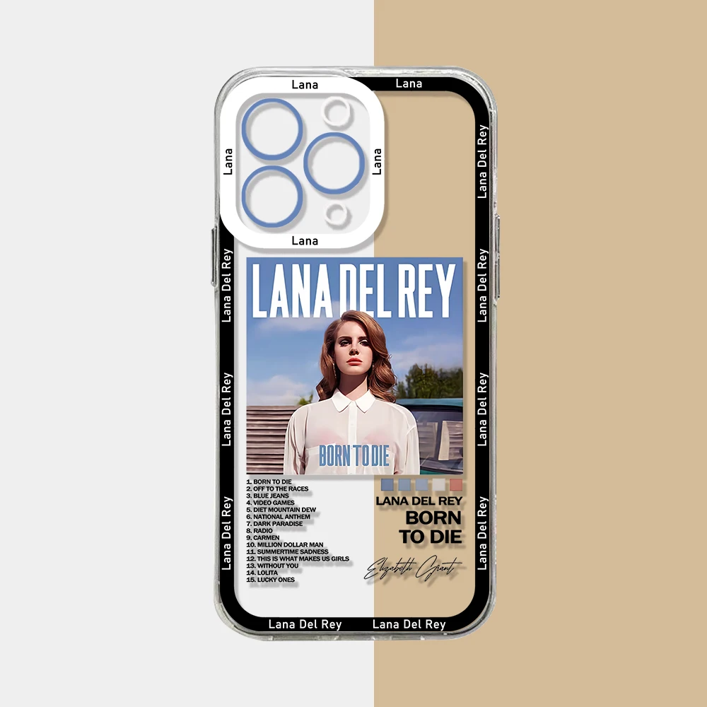 Lana Del Rey  Phone Case For Xiaomi Redmi Note 13 12 12C 11 10 10C 13C 10s 9 9s 9A 9T 9C 8 7 Pro Max 4G 5G Transparent Cover