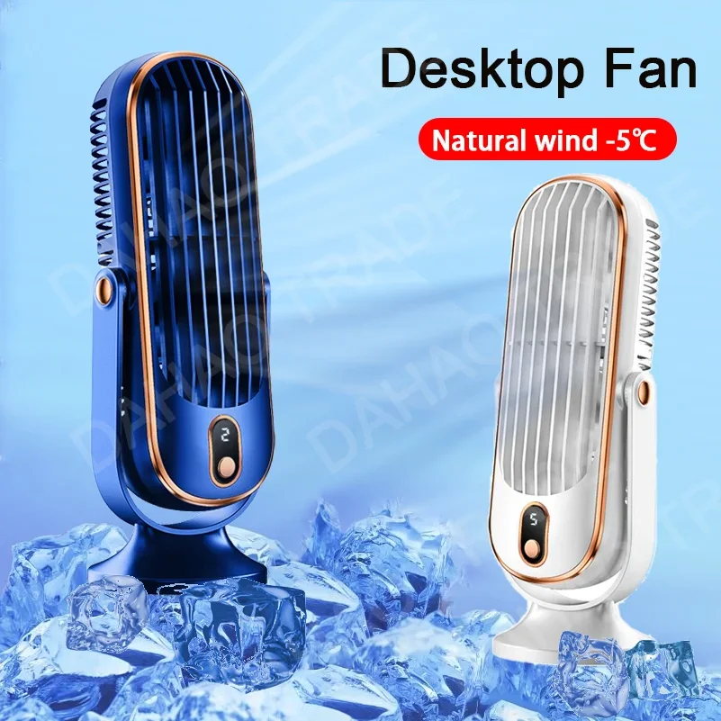 

Home Fan Small Air Conditioner 720 Degree Adjustable Hair Dryer USB Charging Large Battery Dual Motor Portable Air Conditioner