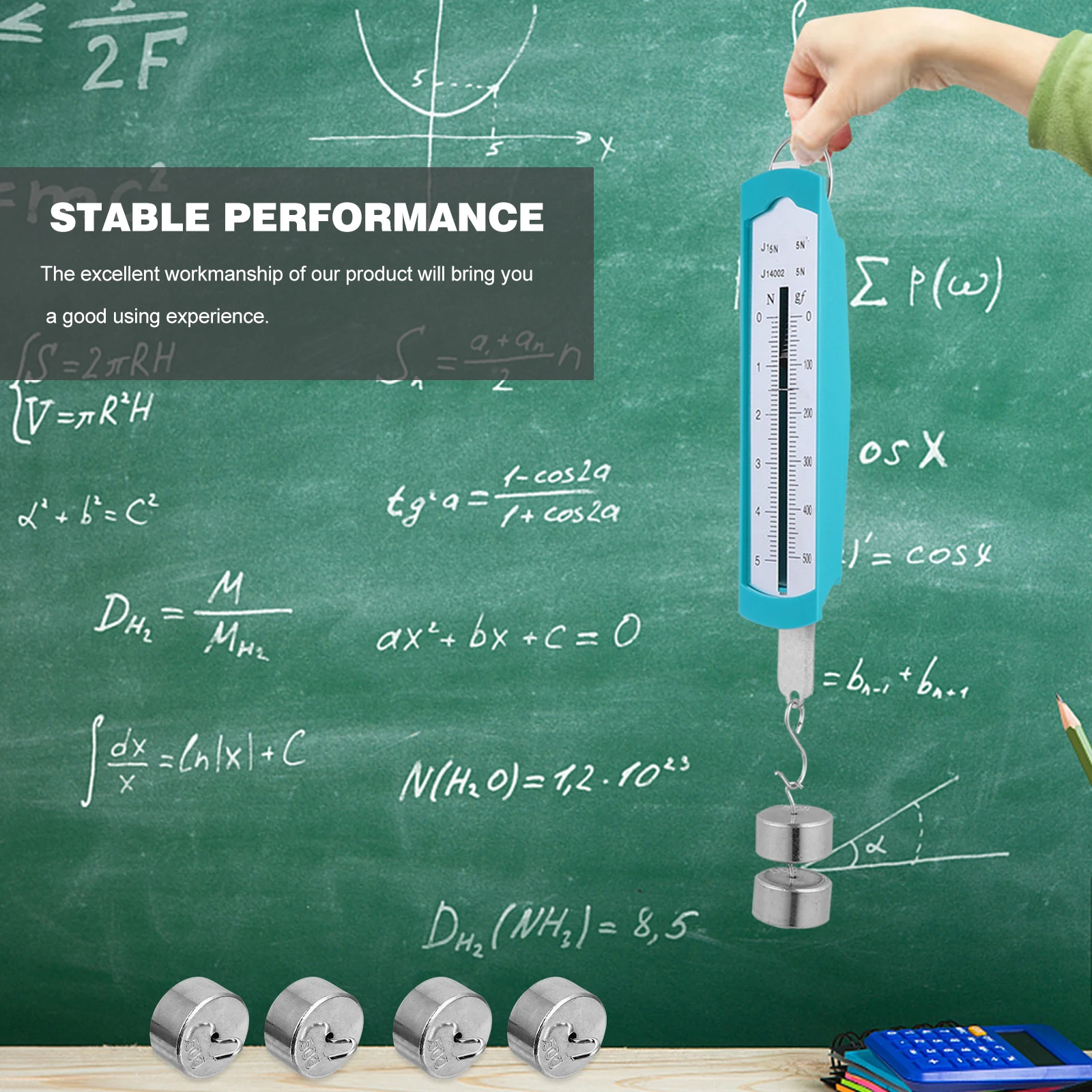 

10 pcs Hook Weight Weight 50g Each Mechanics Lab Physics Teaching Instruments Portable School Supplies