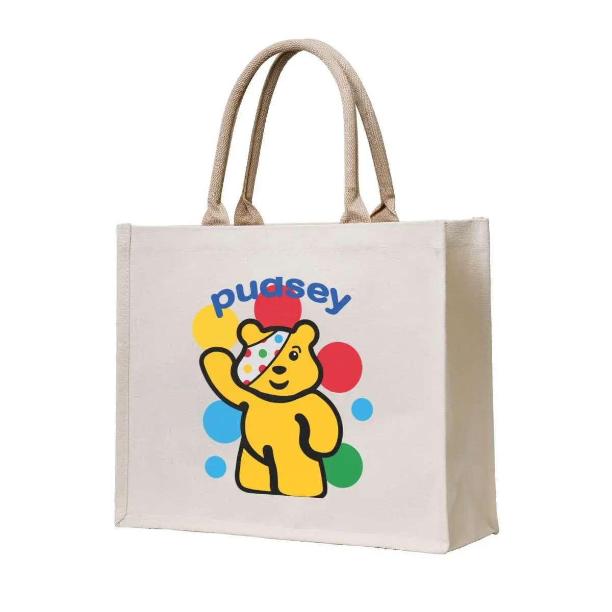 

Pudsey Merch Pudsey Tote Bag Canvas bag for women sacs de shopping cloth bag woman