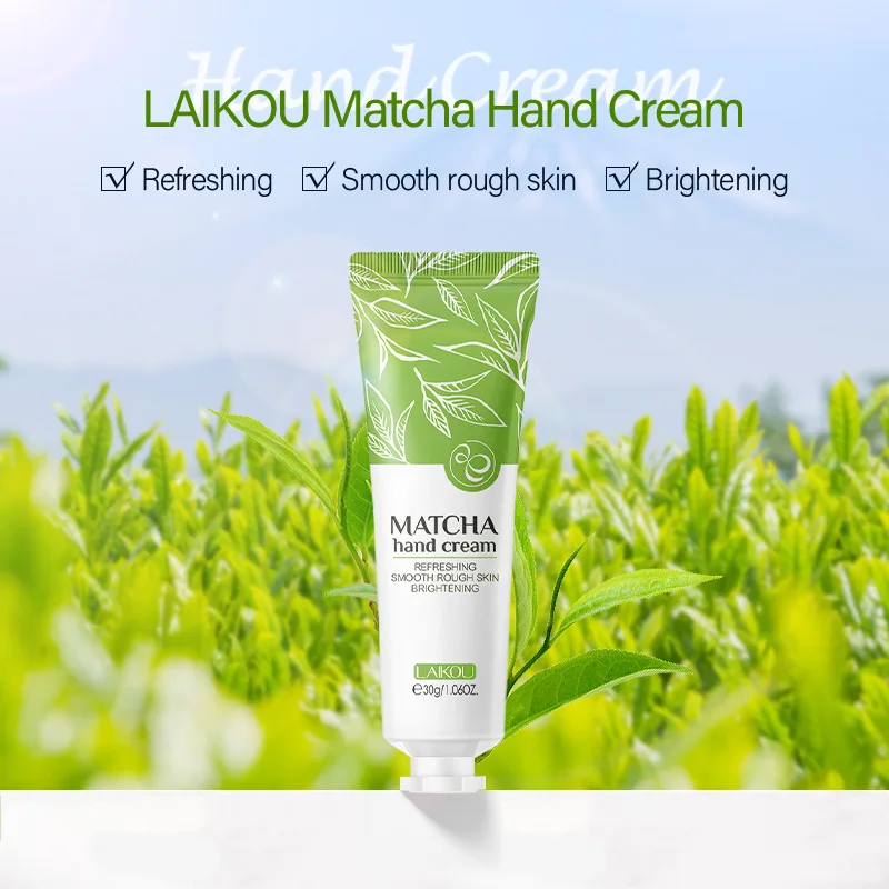 

LAIKOU Matcha Nourishing Hydration Brighten Skin Rejuvenation Hand Cream Refreshing Care Desalination Moisturizing Hand Care