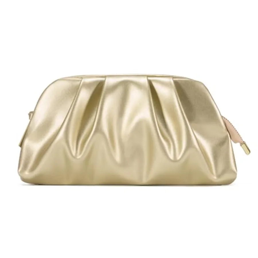 

Элегантный клатч SWEETV CHUNLI из веганской кожи для женщин, мягкий плиссированный вечерний клатч из ПУ для свадеб и выпускных вечеров